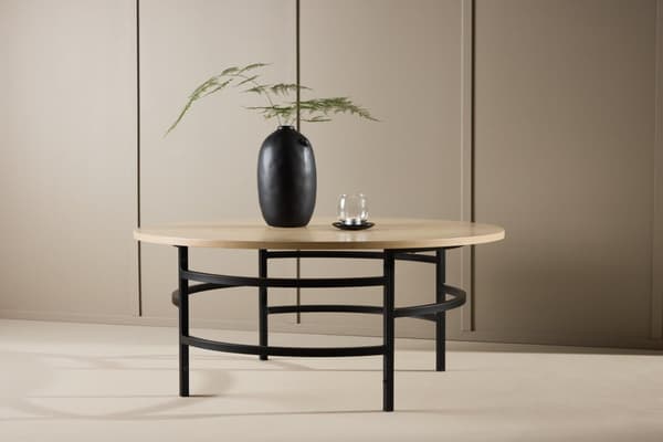 FURNLUX SOHVAPÖYTÄ COPENHAGEN TAMMI & MUSTA 100CM