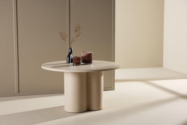 FURNLUX SOFABORD OLIVIA BEIGE 80CM