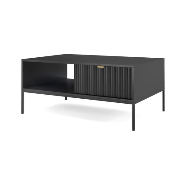 FURNLUX SOHVAPÖYTÄ AVON MUSTA 104CM