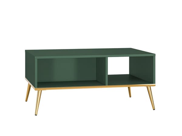 FURNLUX SOFFBORD FORT GRÖNT & GULD 90CM