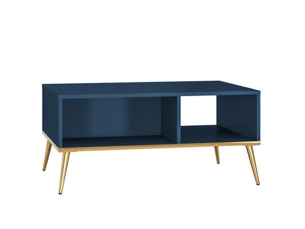 FURNLUX SOHVAPÖYTÄ MARINE BLUE & GOLD 90CM