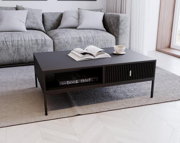 FURNLUX SOFFBORD MAGGIORE SVART 104CM