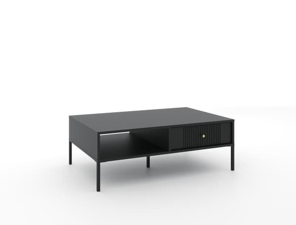 FURNLUX SOHVAPÖYTÄ ISEO MUSTA 104CM