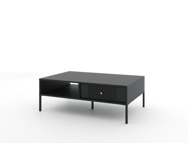 FURNLUX SOHVAPÖYTÄ ISEO MUSTA 104CM