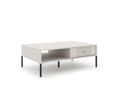 Miniatyrbillede 4 af 6: FURNLUX SOFABORD ISEO BEIGE & SORT 104CM