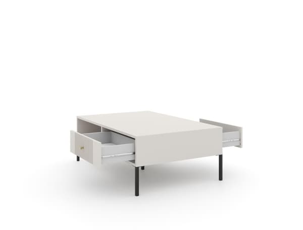 FURNLUX SOFABORD ISEO BEIGE & SORT 104CM