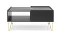Pikkukuva 2 / 6: FURNLUX SOHVAPÖYTÄ HARMONY BLACK & GOLD 97CM