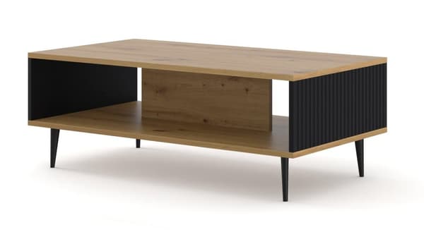 FURNLUX SOHVAPÖYTÄ RAVENNA B BEIGE & MUSTA 90CM