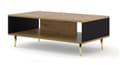 Pikkukuva 1 / 3: FURNLUX SOHVAPÖYTÄ RAVENNA B BEIGE & MUSTA & KULTA 90CM
