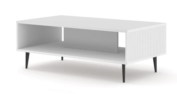 FURNLUX SOHVAPÖYTÄ RAVENNA B VALKOINEN & MUSTA 90CM