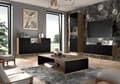 Miniatyrbild 5 av 7: FURNLUX SOFFBORD RAVENNA B BEIGE & SVART & GULD 90CM