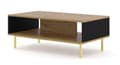 Miniatyrbild 1 av 7: FURNLUX SOFFBORD RAVENNA B BEIGE & SVART & GULD 90CM
