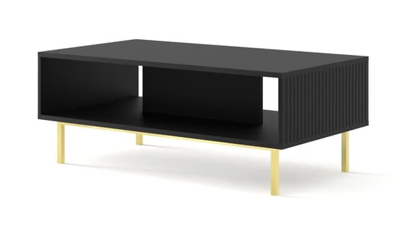 FURNLUX SOFFBORD RAVENNA B SVART & GULD 90CM