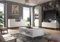 Miniatyrbild 4 av 6: FURNLUX SOFFBORD RAVENNA B VIT & GULD 90CM