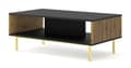 Miniatyrbild 1 av 3: FURNLUX SOFFBORD RAVENNA F SVART & BEIGE & GULD 90CM