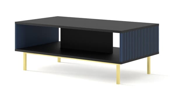 FURNLUX SOFFBORD RAVENNA F SVART & BLÅTT & GULD 90CM
