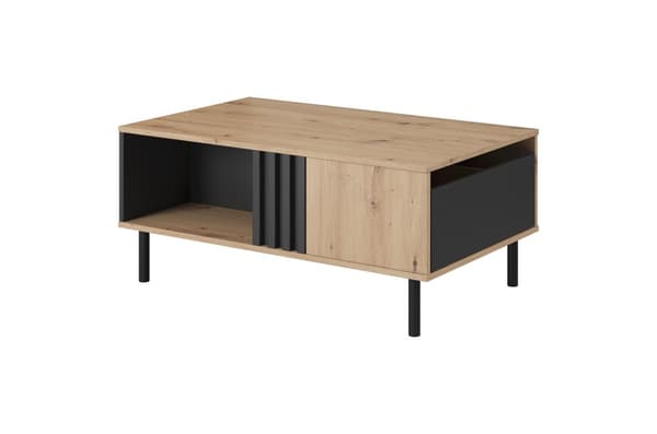 FURNLUX SOHVAPÖYTÄ MADIS BEIGE & MUSTA 101CM