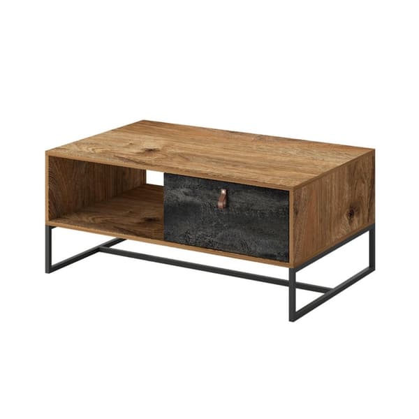FURNLUX SOFFBORD MÖRK EK & GRAFIT 104CM