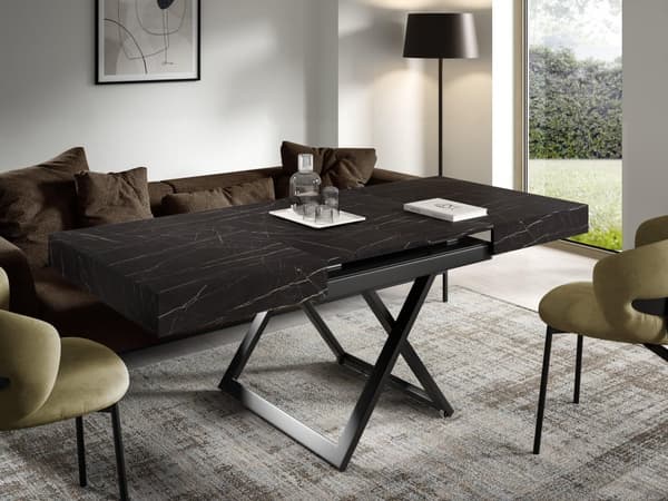 FURNLUX SOHVAPÖYTÄ SANNA U MUSTA 80CM