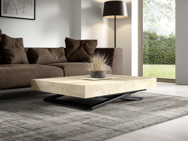 FURNLUX SOFFBORD SANNA U VIT 80CM