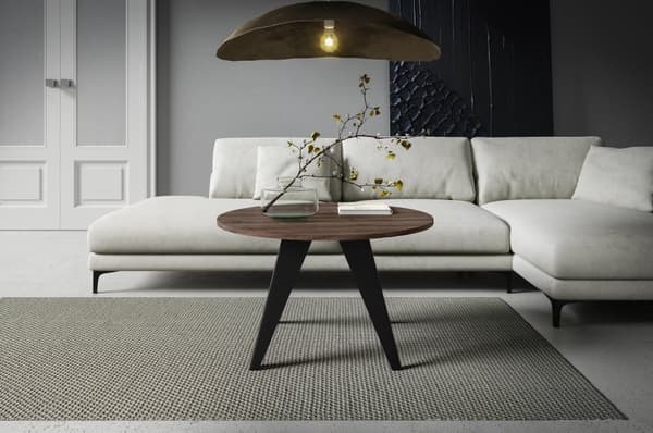FURNLUX SOFFBORD FAR BRUN & SVART 75CM