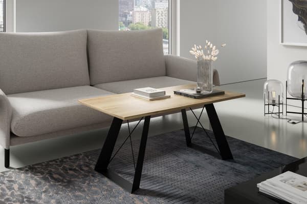 FURNLUX SOFFBORD SATIS BEIGE 60CM