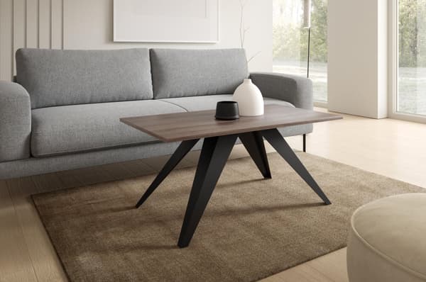 FURNLUX SOFFBORD ARIA BRUN & SVART 60CM