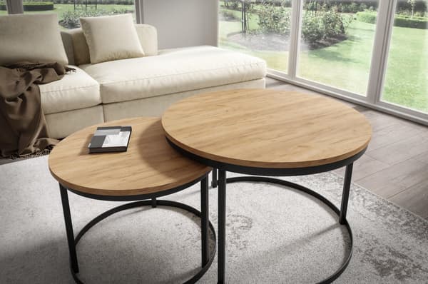 FURNLUX SOFFBORD RABEN EK LJUS 75CM