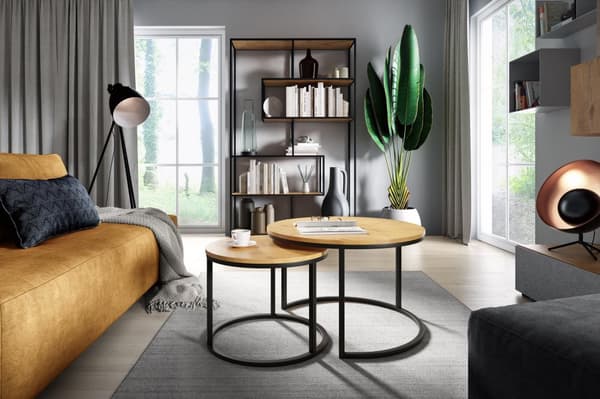 FURNLUX SOHVAPÖYTÄ RABEN ORANSSI 75CM