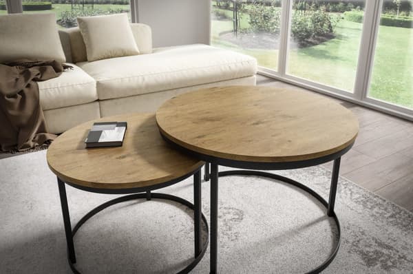 FURNLUX SOHVAPÖYTÄ RABEN ORANSSI 75CM