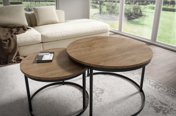 FURNLUX SOFFBORD RABEN BEIGE 75CM