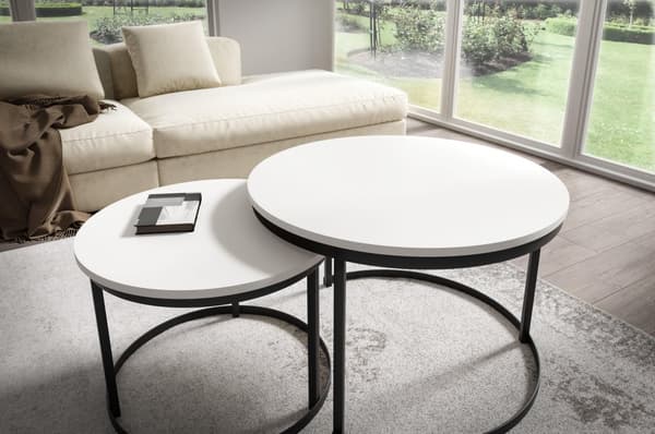 FURNLUX SOFFBORD RABEN VIT 75CM