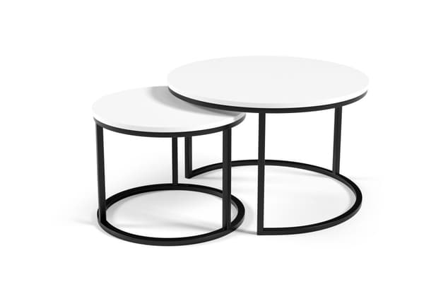FURNLUX SOFFBORD RABEN VIT 75CM