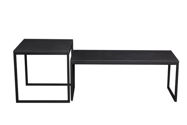 FURNLUX SOFFBORD TONY SVART 50CM