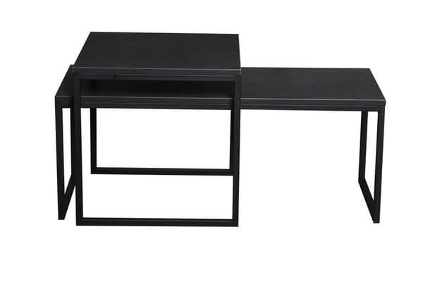 FURNLUX SOFFBORD TONY SVART 50CM