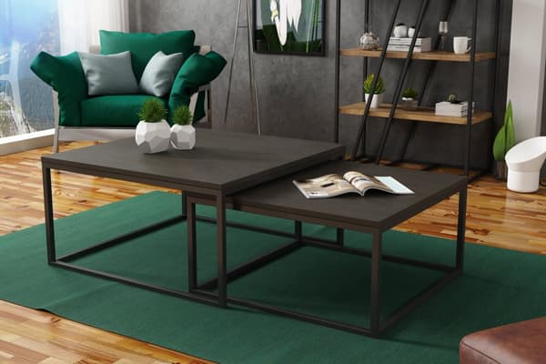 FURNLUX SOHVAPÖYTÄ DUAL MUSTA 76CM