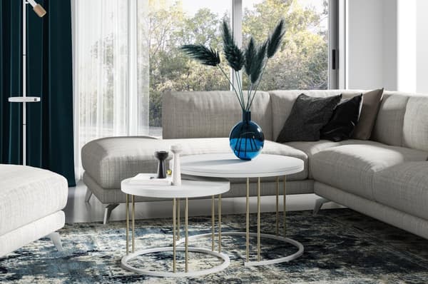 FURNLUX SOFFBORD RAGNAR VIT 75CM