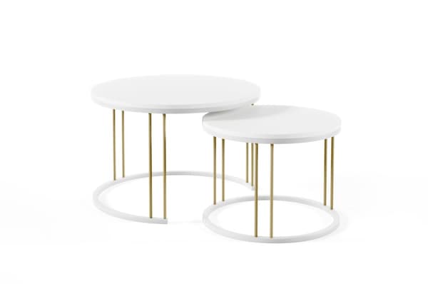 FURNLUX SOFFBORD RAGNAR VIT 75CM