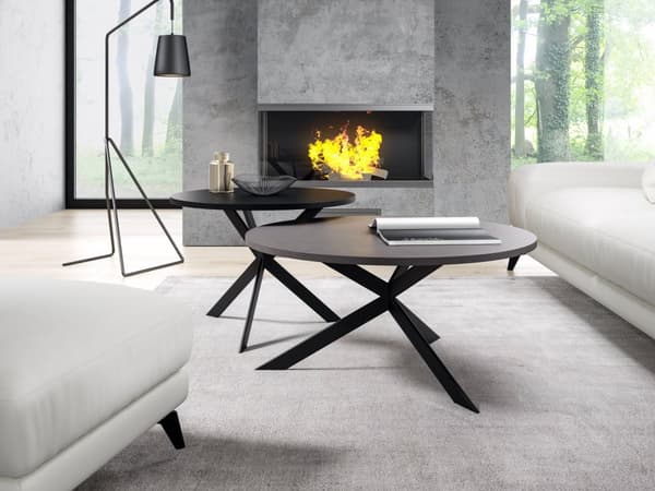 FURNLUX SOHVAPÖYTÄ LIBRE TUMMANHARMAA 75CM