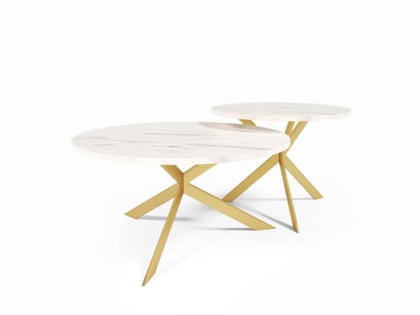 FURNLUX SOHVAPÖYTÄ LIBRE VALKOINEN & HARMAA 75CM