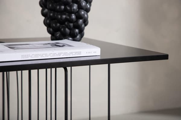 FURNLUX SOHVAPÖYTÄ DAYTON MUSTA 60CM