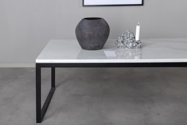 FURNLUX SOFFBORD ESTELLE MARMOR VIT & SVART 60CM