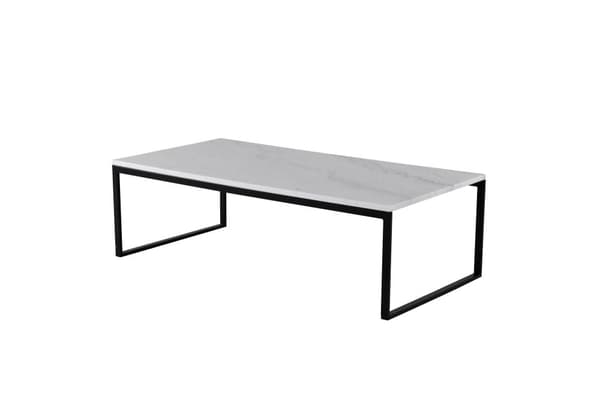 FURNLUX SOFFBORD ESTELLE MARMOR VIT & SVART 60CM