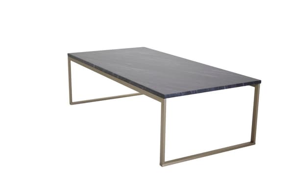 FURNLUX SOHVAPÖYTÄ ESTELLE MARMORI HARMAA & KULTA 60CM