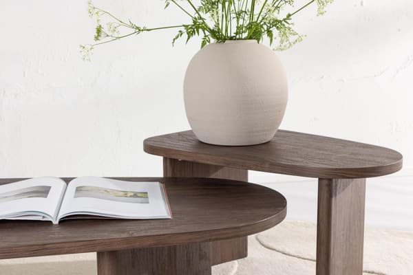 FURNLUX SOHVAPÖYTÄ GRONVIK PÄHKINÄ 45CM