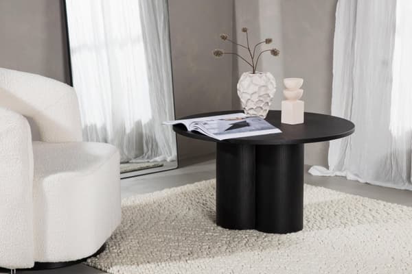 FURNLUX SOFFBORD OLIVIA SVART 80CM