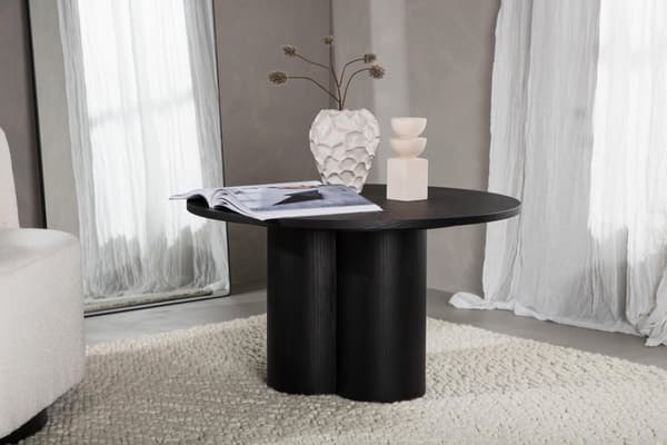 FURNLUX SOFFBORD OLIVIA SVART 80CM