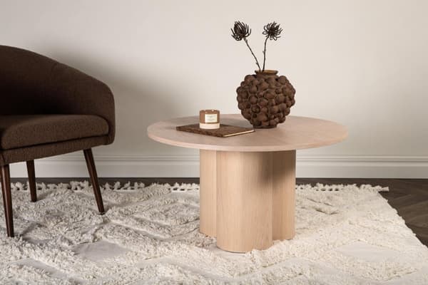 FURNLUX SOHVAPÖYTÄ OLIVIA OAK 80CM