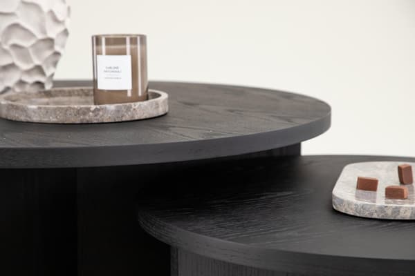 FURNLUX SOFFBORD SALTO SVART 65CM