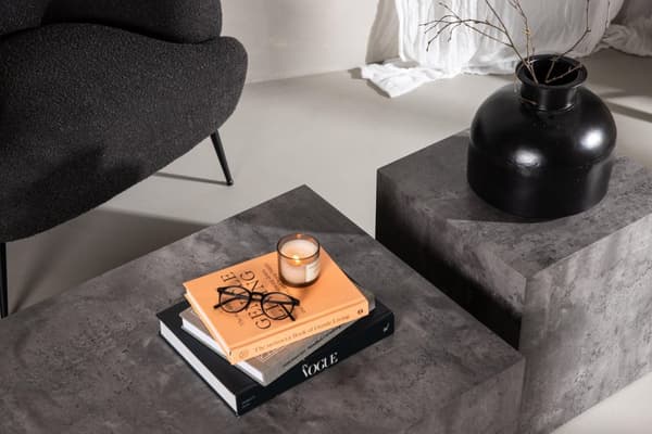 FURNLUX SOFABORD YORK MØRKEGRÅ 60CM